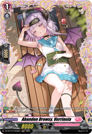 Abandon Drowsy, Verrinela (FR) - DZ-BT10/FR46EN