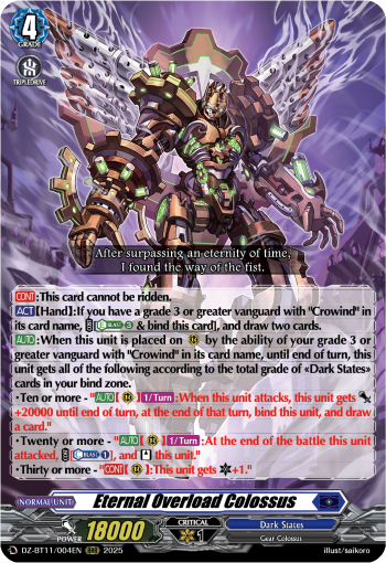 Eternal Overload Colossus - DZ-BT11/004EN