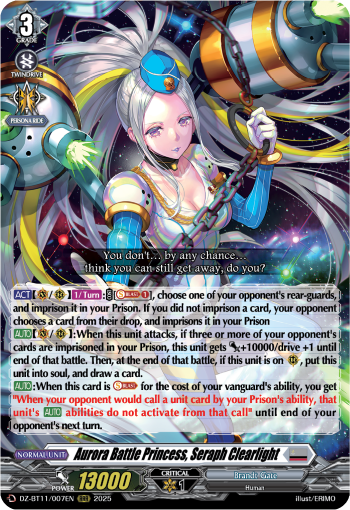 Aurora Battle Princess, Seraph Clearlight - DZ-BT11/007EN