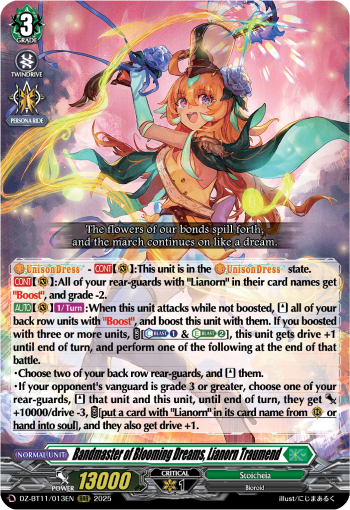 Bandmaster of Blooming Dreams, Lianorn Traumend - DZ-BT11/013EN
