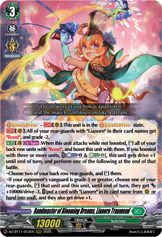 Bandmaster of Blooming Dreams, Lianorn Traumend - DZ-BT11/013EN