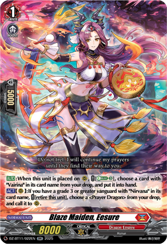 Blaze Maiden, Eesure - DZ-BT11/022EN