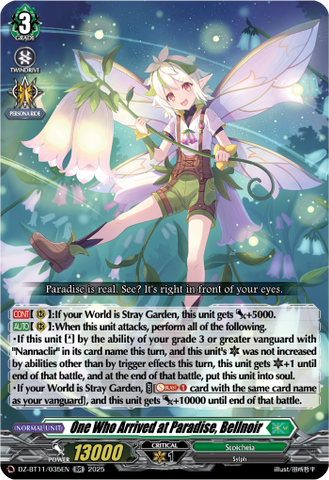 One Who Arrived at Paradise, Bellnoir - DZ-BT11/035EN