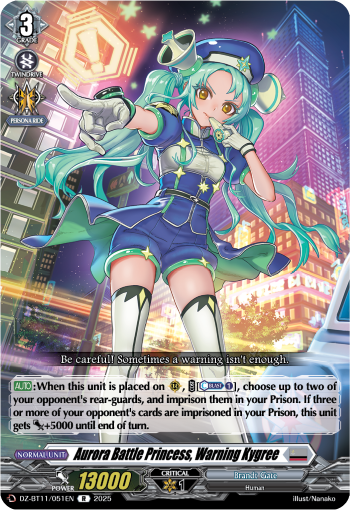 Aurora Battle Princess, Warning Kygree - DZ-BT11/051EN