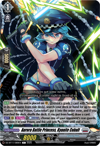 Aurora Battle Princess, Kyanite Cobalt - DZ-BT11/089EN