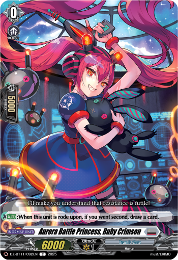 Aurora Battle Princess, Ruby Crimson - DZ-BT11/092EN