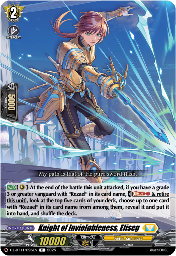 Knight of Inviolableness, Eliseg - DZ-BT11/095EN