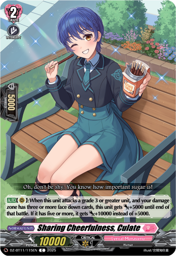 Sharing Cheerfulness, Culate - DZ-BT11/115EN