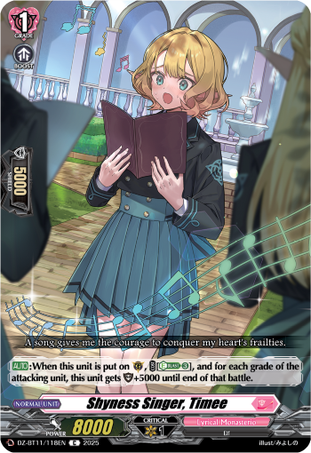 Shyness Singer, Timee - DZ-BT11/118EN