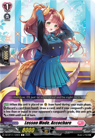 Lesson Mode, Accochare - DZ-BT11/120EN