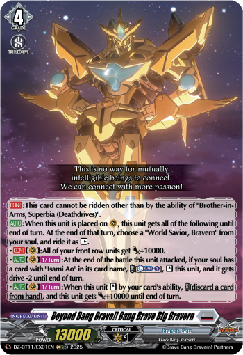 Beyond Bang Brave!! Bang Brave Big Bravern - DZ-BT11/EX01EN