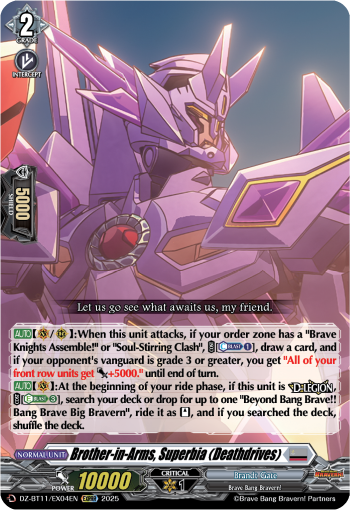 Brother-in-Arms, Superbia (Deathdrives) - DZ-BT11/EX04EN