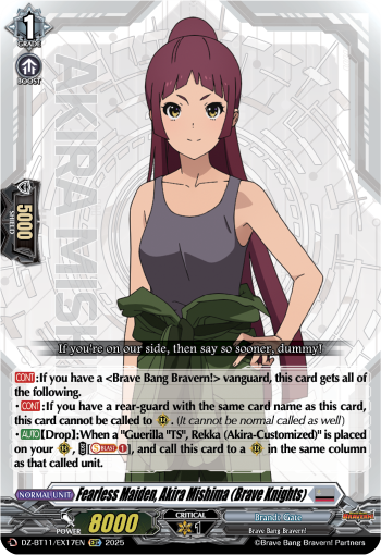 Fearless Maiden, Akira Mishima (Brave Knights) - DZ-BT11/EX17EN