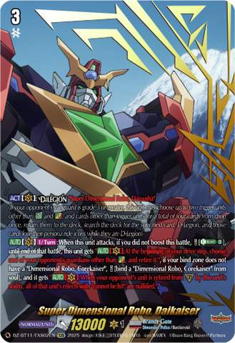 Super Dimensional Robo, Daikaiser (EXS) - DZ-BT11/EXS02EN