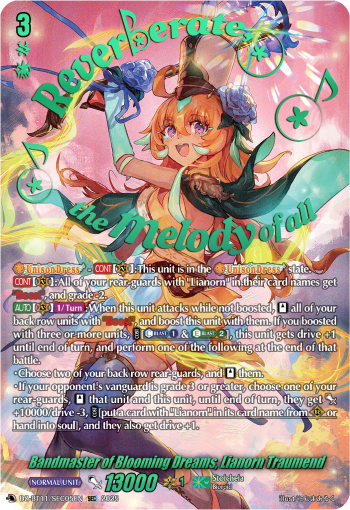 Bandmaster of Blooming Dreams, Lianorn Traumend (SEC) - DZ-BT11/SEC05EN
