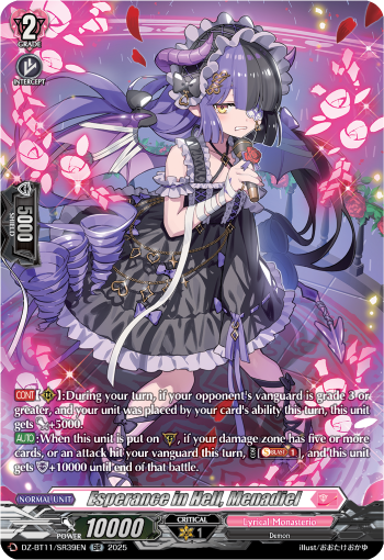 Esperance in Hell, Menadiel (SR) - DZ-BT11/SR39EN