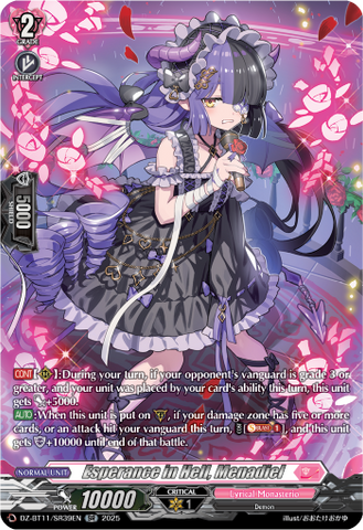 Esperance in Hell, Menadiel (SR) - DZ-BT11/SR39EN