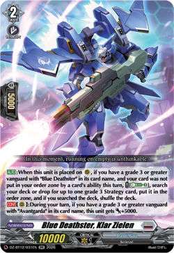 Blue Deathster, Klar Zielen - DZ-BT12/031EN