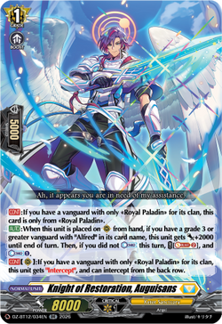 Knight of Restoration, Auguisans - DZ-BT12/034EN