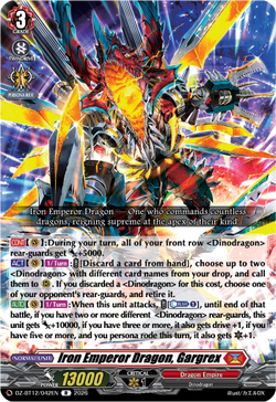 Iron Emperor Dragon, Gargrex - DZ-BT12/042EN