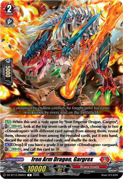 Iron Arm Dragon, Gargrex - DZ-BT12/066EN