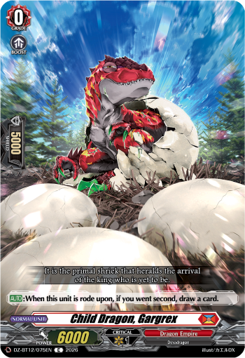 Child Dragon, Gargrex - DZ-BT12/075EN