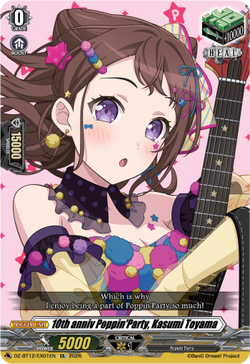 10th anniv Poppin'Party, Kasumi Toyama - DZ-BT12/EX01EN
