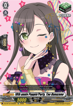 10th anniv Poppin'Party, Tae Hanazono - DZ-BT12/EX02EN