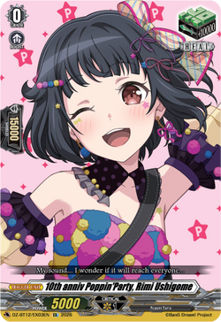 10th anniv Poppin'Party, Rimi Ushigome - DZ-BT12/EX03EN