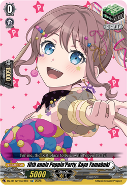 10th anniv Poppin'Party, Saya Yamabuki - DZ-BT12/EX04EN