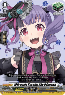 10th anniv Roselia, Ako Udagawa - DZ-BT12/EX19EN