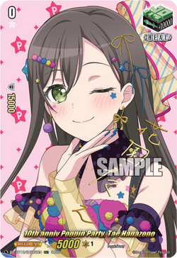 10th anniv Poppin'Party, Tae Hanazono (Signature) - DZ-BT12/EXS02EN