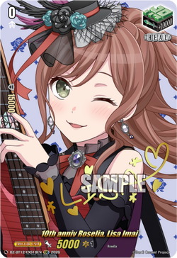 10th anniv Roselia, Lisa Imai (Signature) - DZ-BT12/EXS18EN