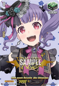 10th anniv Roselia, Ako Udagawa (Signature) - DZ-BT12/EXS19EN
