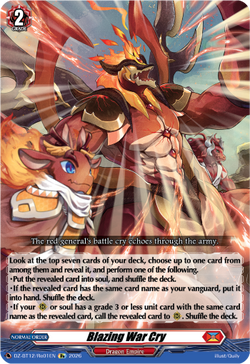 Blazing War Cry (Re) - DZ-BT12/Re01EN
