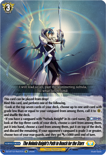 The Nebula Knight's Path to Reach for the Stars (Re) - DZ-BT12/Re07EN