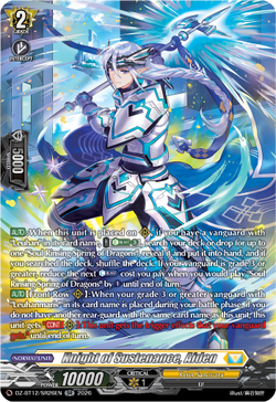 Knight of Sustenance, Aiden (SR) - DZ-BT12/SR26EN