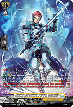 Knight of Sword Force, Caerdif (SR) - DZ-BT12/SR29EN