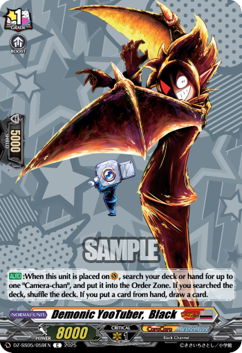 Demonic YooTuber,  Black - DZ-SS05/059EN