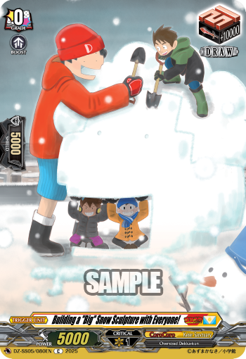 Building a "Big" Snow Sculpture with Everyone! - DZ-SS05/080EN