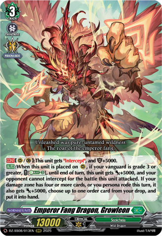 Emperor Fang Dragon, Growleon - DZ-SS08/013EN