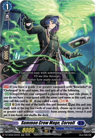 Summon Crow Mage, Corvoll - DZ-SS08/022EN