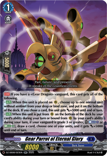 Gear Parrot of Eternal Glory - DZ-SS08/023EN