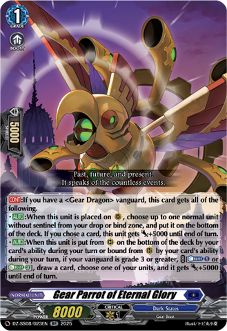 Gear Parrot of Eternal Glory - DZ-SS08/023EN