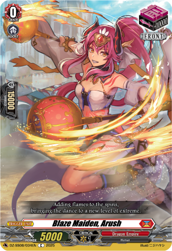 Blaze Maiden, Arush - DZ-SS08/034EN