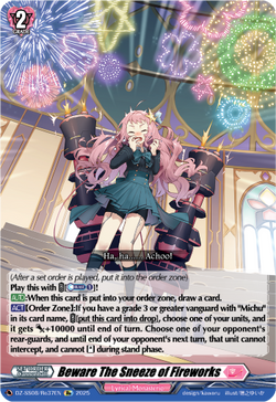 Beware The Sneeze of Fireworks (Re) - DZ-SS08/Re37EN