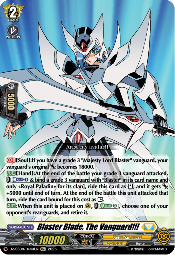 Blaster Blade, The Vanguard!!! (Re+) - DZ-SS08/Re44EN