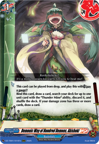 Demonic Way of Hundred Demons, Akishoki - DZ-TB01/014EN