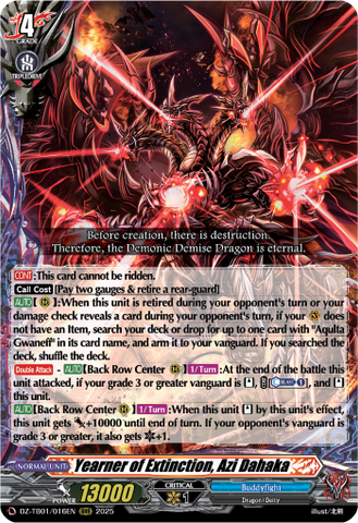 Yearner of Extinction, Azi Dahaka - DZ-TB01/016EN