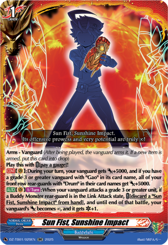 Sun Fist, Sunshine Impact - DZ-TB01/029EN